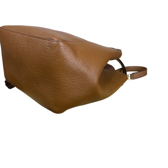 Michael Kors Brown Phoebe Large Leather  Bucket Bag Shoulder Crossbody - Picture 5 of 12